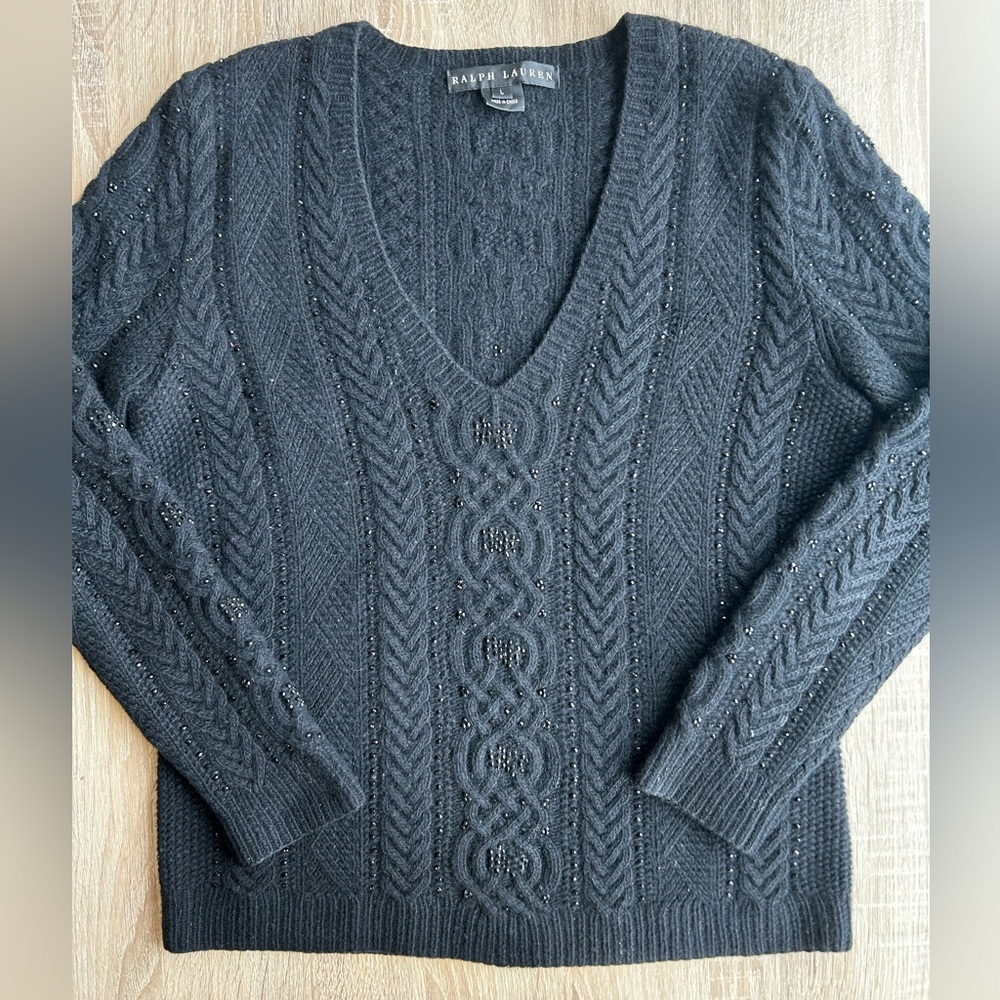 Ralph Lauren Black Label Cable Knit Sweater